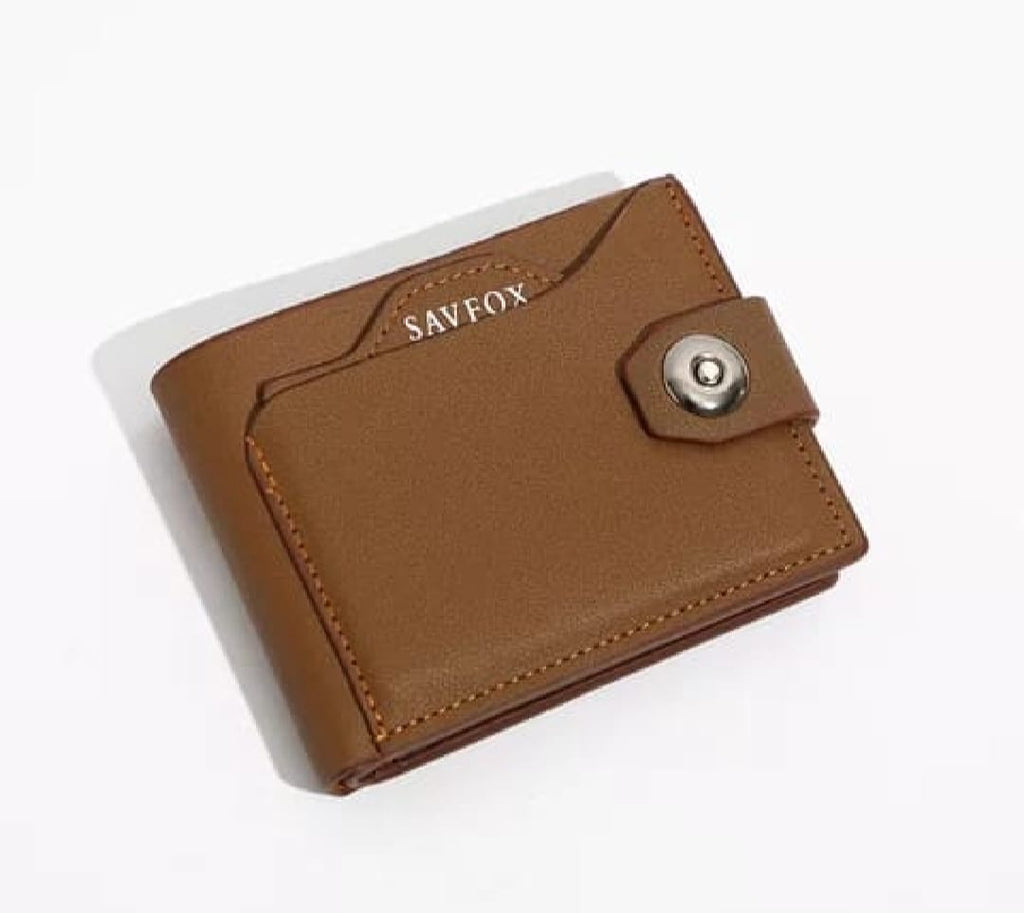 Savfox PU Leather Outlet Pocket Card Holder Wallet for Men – Slim, Stylish & Durable - Stylish Wallets For Men